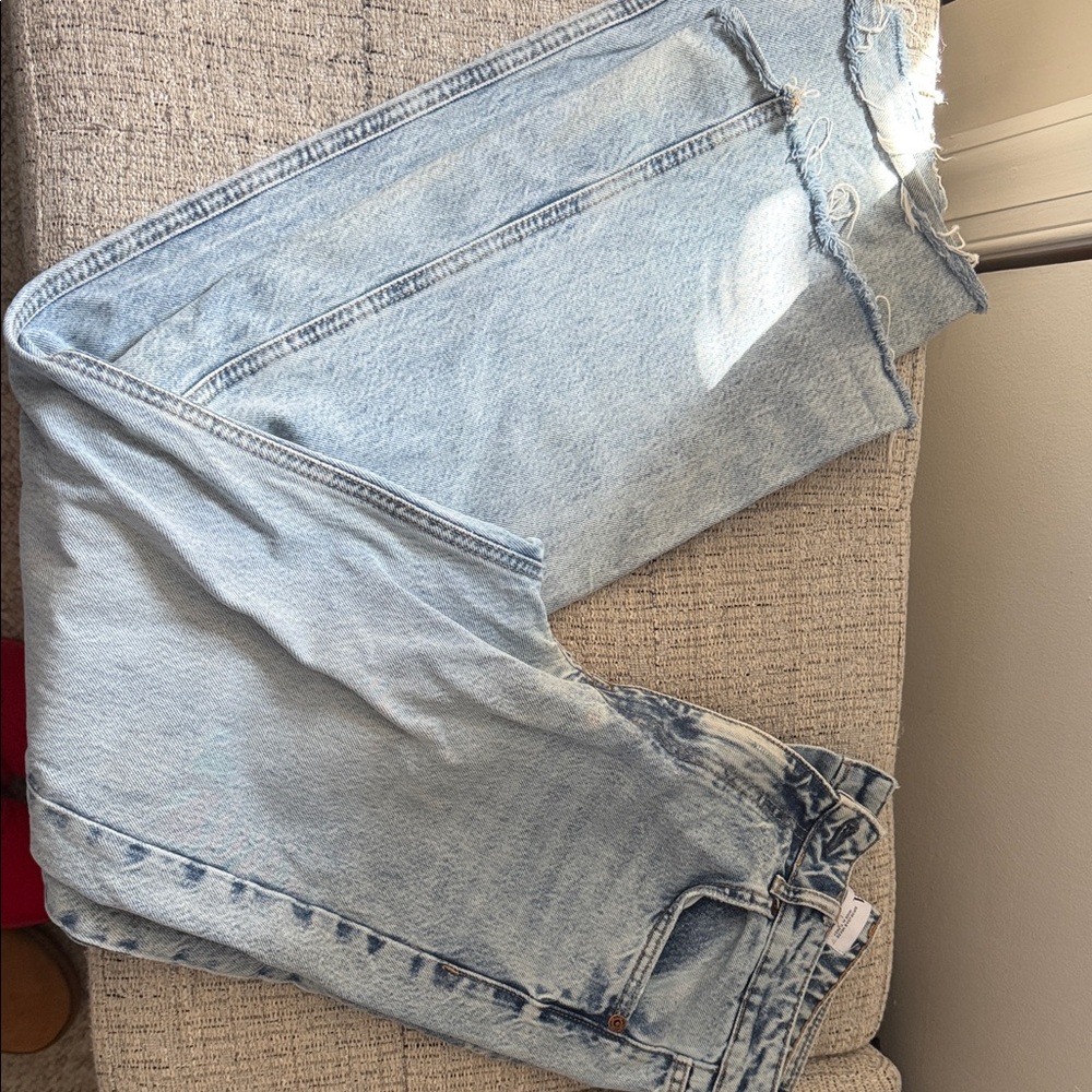 Zara Faded Blue Denim Jeans